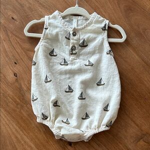 Rylee and Cru Sailboat Bubble Romper